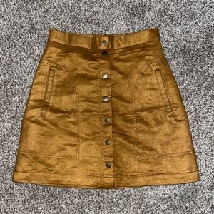H&M Suede Mini Skirt Size Medium